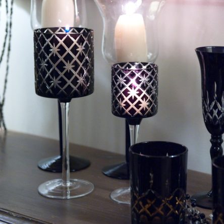 Midnight Goblet D9xH25cm Candle Holder